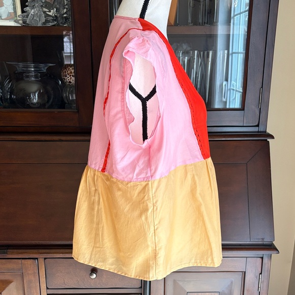 Scotch & Soda Color Block Silk-Blend Top XL - Picture 10 of 16